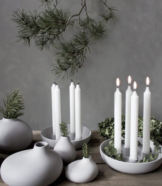 Storefactory Scandinavia Keramický svícen Granholmen - Light Grey SF141