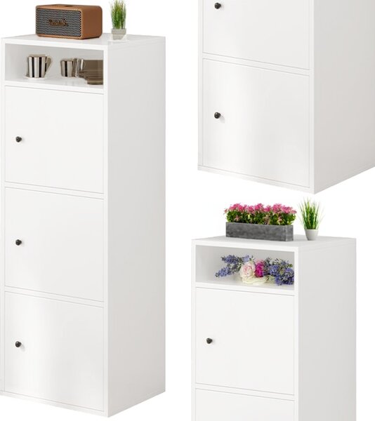 Regál Rebiko 40 cm x 138 cm x 34 cm bílý