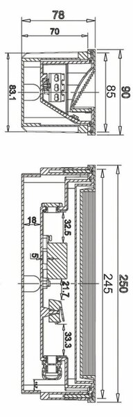 IMPR 763026 Deko-Light vestavné svítidlo do zdi Light Base III Outdoor 220-240V AC/50-60Hz 4,30 W 3000 K 88 lm 245 černá