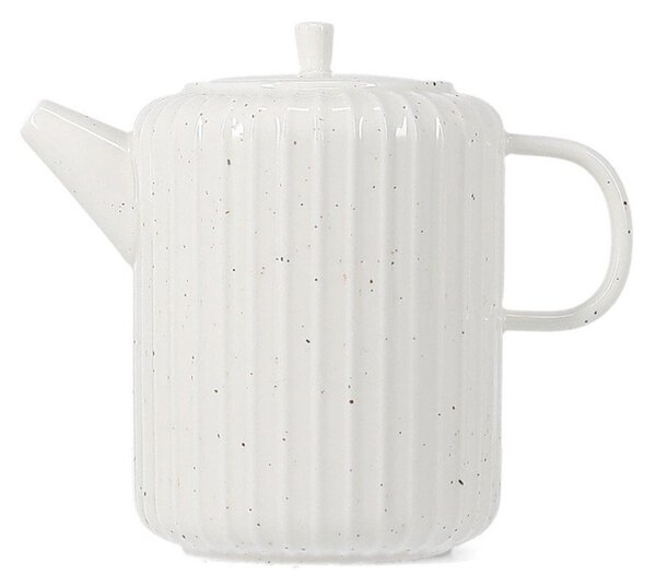 Bílá konvice na čaj z kostního porcelánu 540 ml Ora Gloss – Salt&Pepper