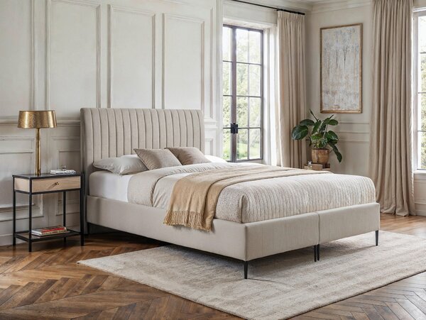 POSTEL BOXSPRING, 120/200 cm, krémová MID.YOU - Online Only postele, Online Only