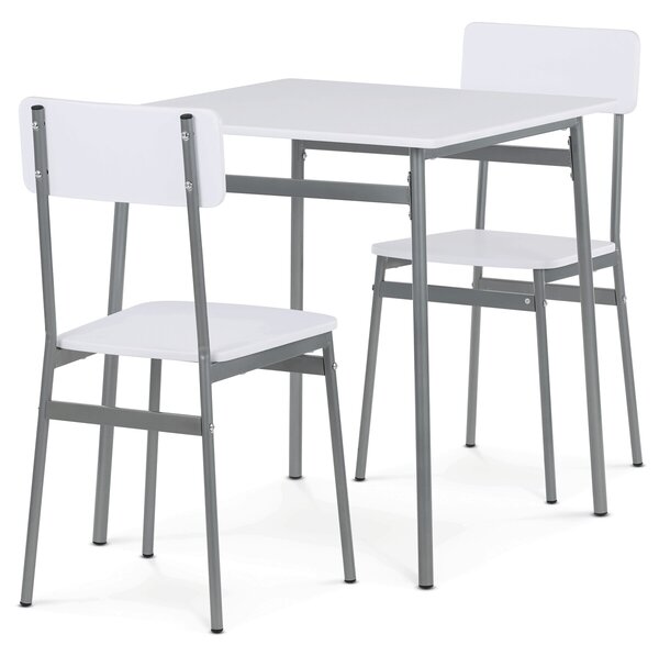 Vikio Jídelní set s 2 židlemi 70x70 cm dekor AJSA108B