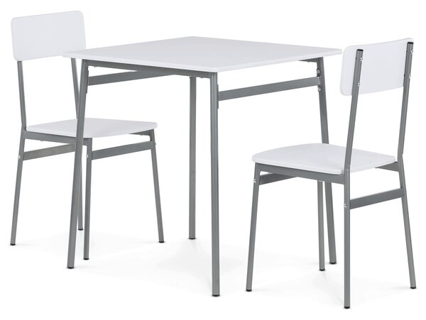 Vikio Jídelní set s 2 židlemi 70x70 cm dekor AJSA108B