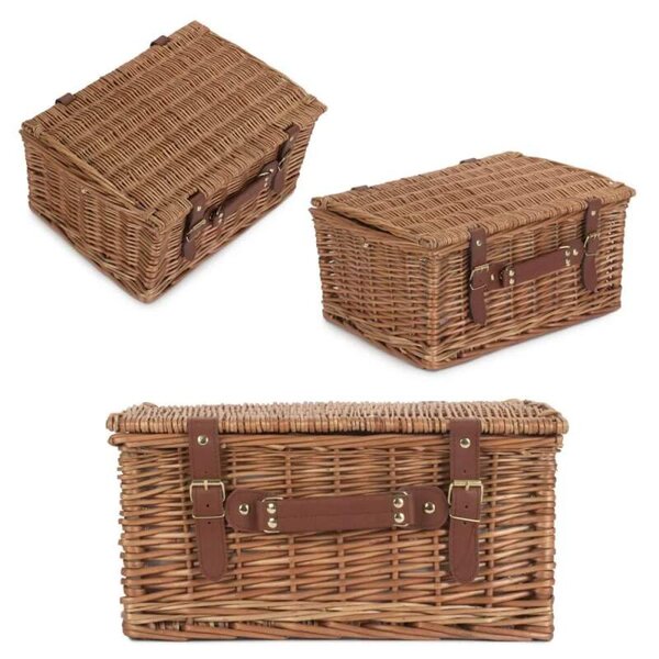 Willow Direct Piknikový koš GREEN CLASSIC proutěný pro 4 osoby s dekou