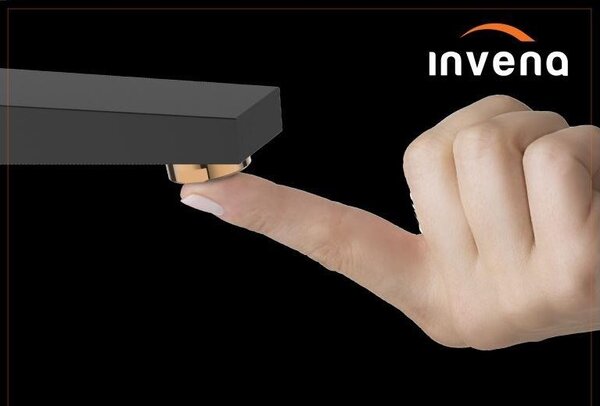 Invena Midnight, umyvadlová baterie, černá-růžové zlato, BU-35-014-V