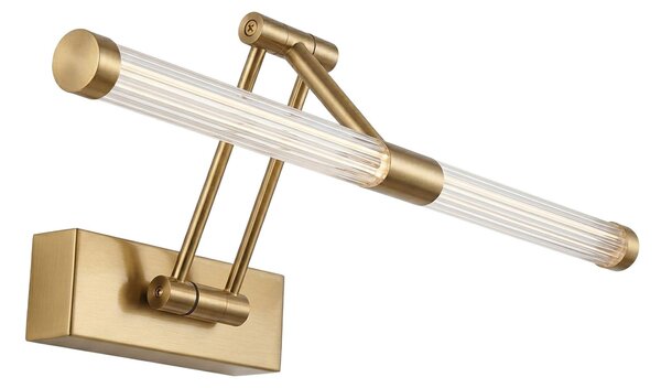 Toolight Toolight, LED nástěnné svítidlo 40cm, 9W, 4000K, 1000lm, APP1899-1W, zlatá matná, OSW-66054