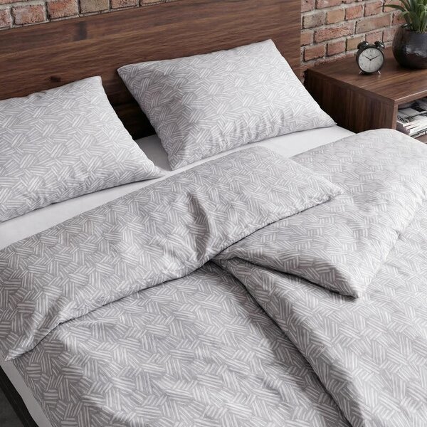 Povlečení EXCLUSIVE TENCEL PLUS chroma šedobílá 140 x 200/70 x 90 cm