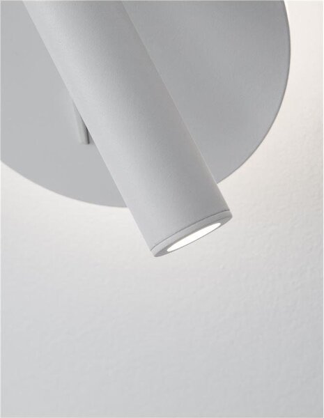 NV 9081221 Bodové svítidlo PENOR bílý hliník a akryl vypínač na těle LED Cree 9W 230V 3000K IP20 - NOVA LUCE