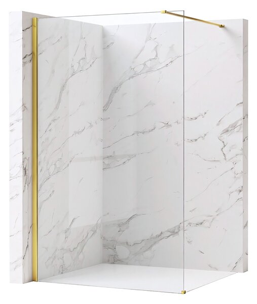 Sprchová zástěna Rea Flexi Transparent / Gold 130