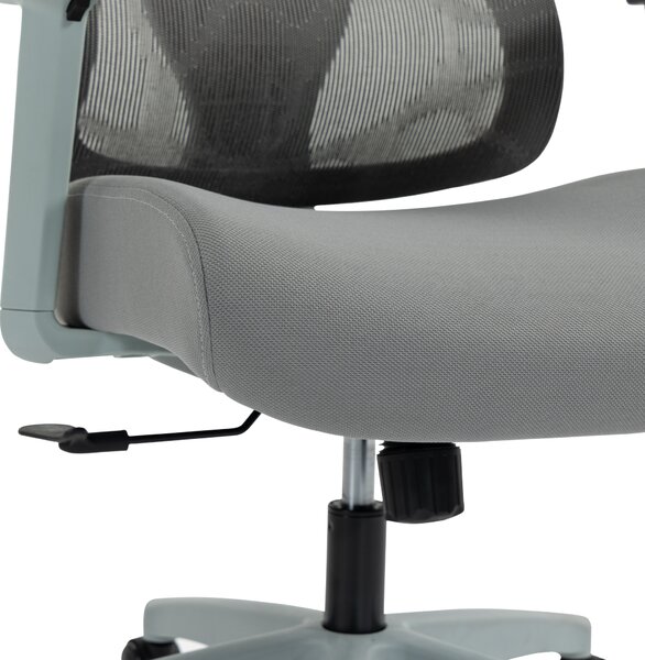 Ergonomická kancelářská židle COSMO - šedá síťovina / nosnost 150 kg