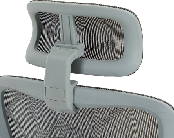 Ergonomická kancelářská židle COSMO - šedá síťovina / nosnost 150 kg
