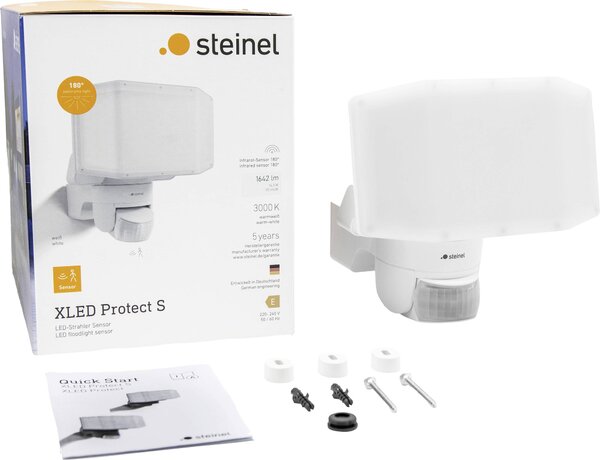 Steinel LED STRAHLER XLED PROTECT S WS 089894 venkovní LED reflektor s PIR detektorem Energetická třída (EEK2021): E (A - G) 14.3 W Barvy světla (LED