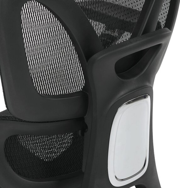 Ergonomická kancelářská židle FORCE - černá síťovina