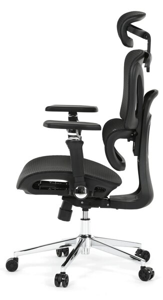 Ergonomická kancelářská židle FORCE - černá síťovina
