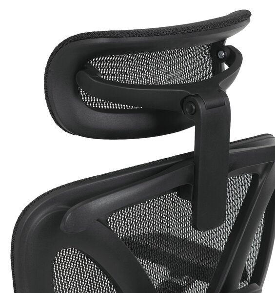 Ergonomická kancelářská židle FORCE - černá síťovina