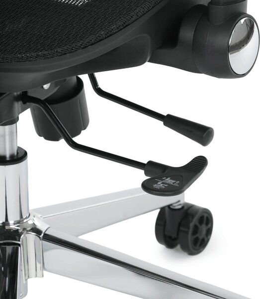 Ergonomická kancelářská židle FORCE - černá síťovina