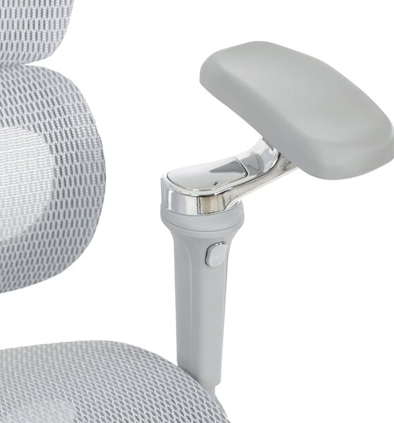 Ergonomická kancelářská židle FORCE - šedá síťovina