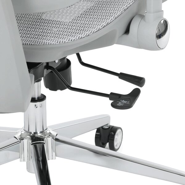 Ergonomická kancelářská židle FORCE - šedá síťovina
