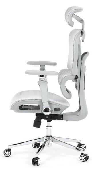 Ergonomická kancelářská židle FORCE - šedá síťovina