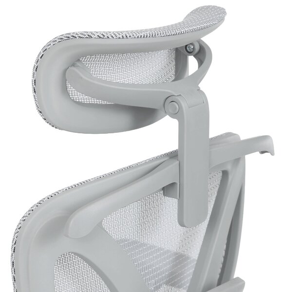 Ergonomická kancelářská židle FORCE - šedá síťovina