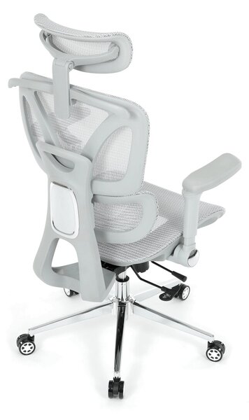 Ergonomická kancelářská židle FORCE - šedá síťovina