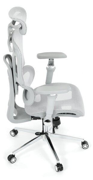 Ergonomická kancelářská židle FORCE - šedá síťovina