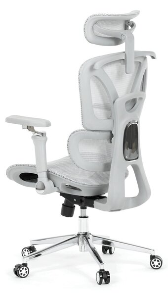 Ergonomická kancelářská židle FORCE - šedá síťovina