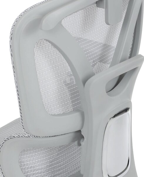 Ergonomická kancelářská židle FORCE - šedá síťovina