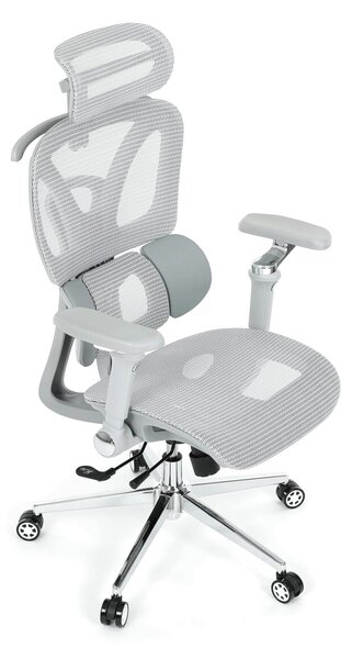 Ergonomická kancelářská židle EXECUTIVE - šedá síťovina