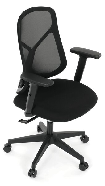 Ergonomická kancelářská židle NOMI - černá síťovina