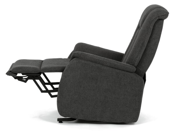 Elektrické polohovací TV křeslo SEN - šedá látka