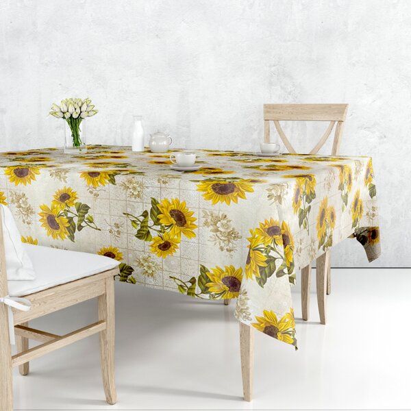Ubrus PVC Mirabella 940A - Slunečnice 140cm x 20m