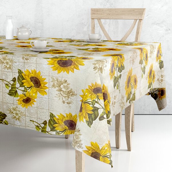 Ubrus PVC Mirabella 940A - Slunečnice 140cm x 20m
