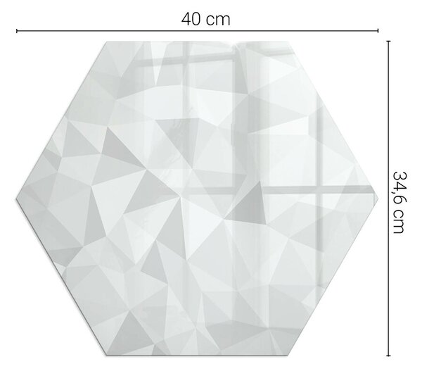 Šestihranné sklo pod krbová kamna Geometrická abstrakce ve tvarech ppkprntsz-00056580