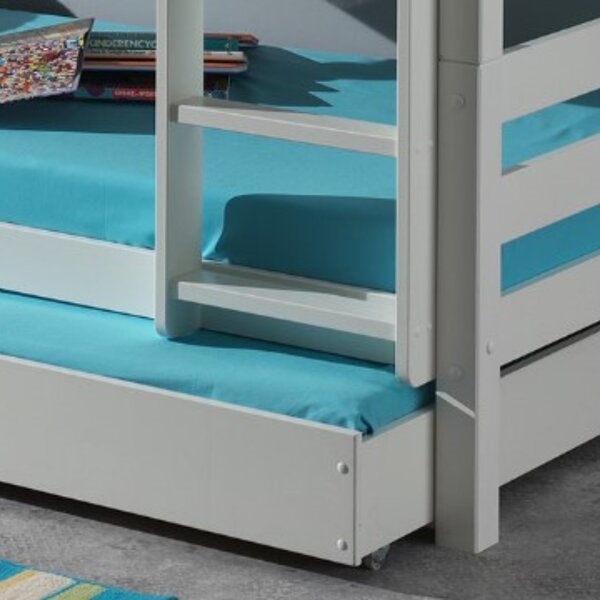 Vipack Bílá borovicová zásuvka k posteli Pino 196 x 90 cm
