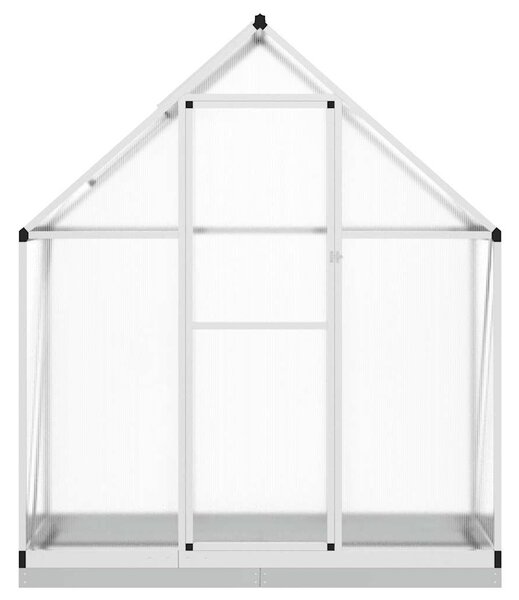 Skleník s podkladovým rámem stříbrný 169 x 58 x 202 cm hliník