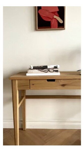 Konzolový stolek s deskou v dubovém dekoru v přírodní barvě 40x110 cm Garrison – Rowico
