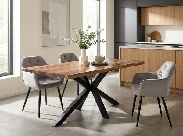 Designové křeslo, světlešedá Velvet látka, FEDRIS 2 NEW