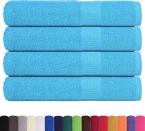 Saunové osušky FROGN 4 ks tyrkysové 80x200 cm 360 g/m² 136984