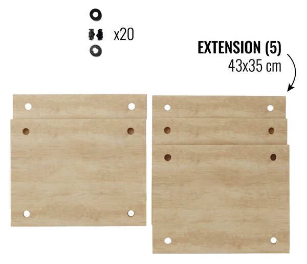 AR Shelving Rozšíření pro nástěnný regál »Deco« (43x35 cm) (100396473001)