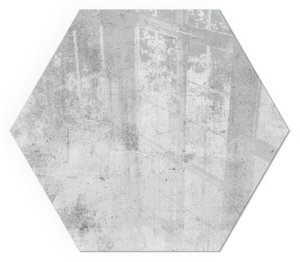 Šestihranné sklo pod kamna Betonová textura v syrovém stylu ppkprntsz-00088279