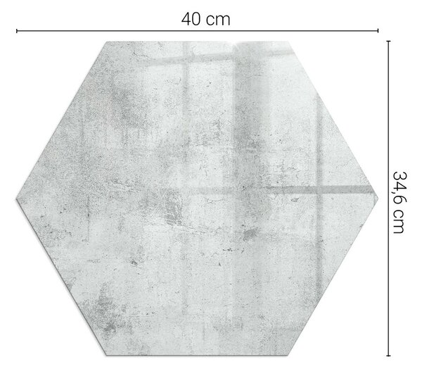 Šestihranné sklo pod kamna Betonová textura v syrovém stylu ppkprntsz-00088279