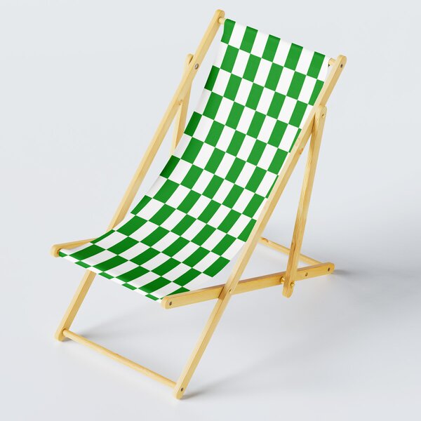 Venkovní látka Pergola (Oxford), 200 g/m², šíře 160 cm, bílo-zelená šachovnice 5x10 cm