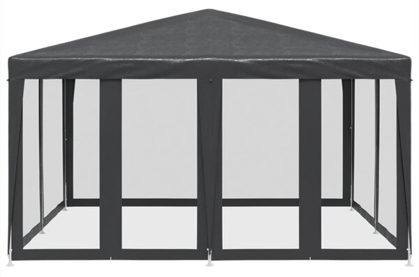 Party stan s 8 síťovanými bočnicemi antracitový 4 x 4 m HDPE