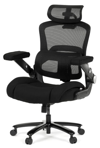 Ergonomická kancelářská židle AIR - černá síťovina / látka / nosnost 180 kg