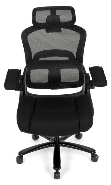 Ergonomická kancelářská židle AIR - černá síťovina / látka / nosnost 180 kg