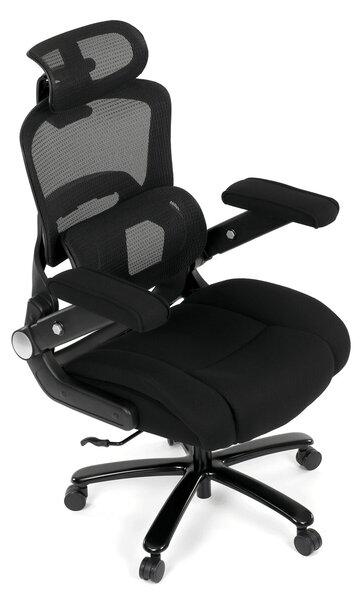 Ergonomická kancelářská židle AIR - černá síťovina / látka / nosnost 180 kg