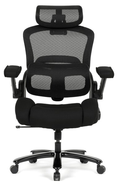 Ergonomická kancelářská židle AIR - černá síťovina / látka / nosnost 180 kg