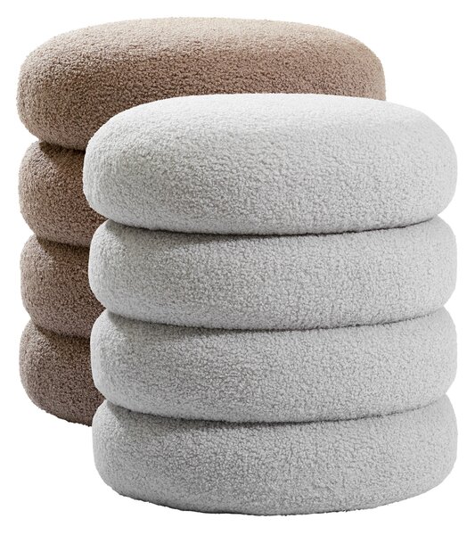 TABURET, textil, 41/42/41 cm Xora - Taburety