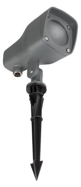 NV 875409 Venkovní svítidlo s bodcem INSIDE tmavě šedý hliník a sklo GU10 1x7W 220-240V IP54 bez žárovky - NOVA LUCE